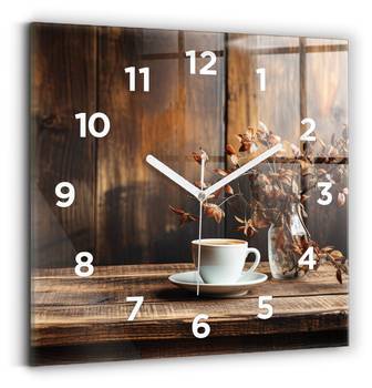 Wanduhr Morgenkaffee