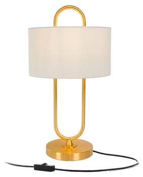 Lampe de table forme U, abat-jour lin