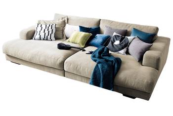 KAWOLA Big Sofa MADELINE Stoff