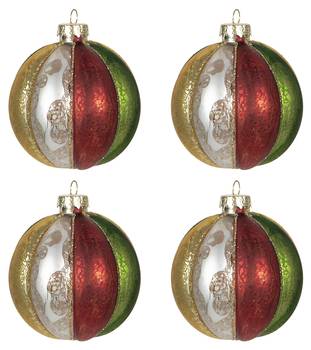 Kerstbal Xmas 24182 Set van 4