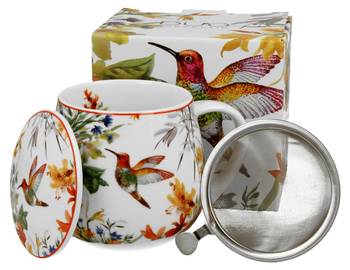 Becher Secret Garden mit Teesieb 3er Set