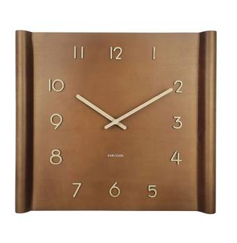 Horloge murale Sole Squared Raised Rim