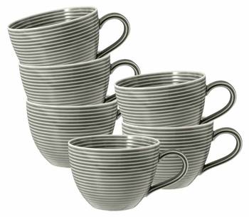 Kaffeetassen Beat Color Glaze 6er Set