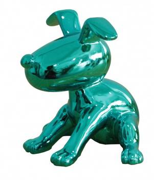 Statue chien assis - BLUE SNOOP