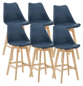 Lot de 6 Tabourets de Bar Lublin