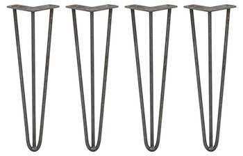 4 x 3 Streben Hairpin-Tischbeine 40.5cm