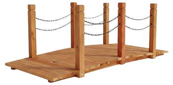 Garten Brücke mit Ketten