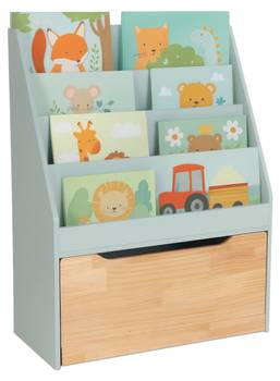 Bücherregal Kinder mit Spielzeugkiste