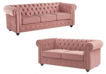 Couchgarnitur CHESTERFIELD 2er-Set