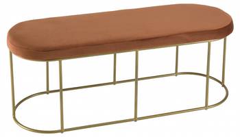 Banc velours orange