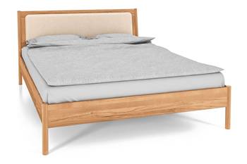 Bett mit Polsterkopfteil INA