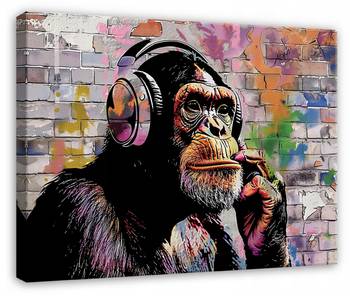 Leinwandbild Abstrakt Banksy Bilder