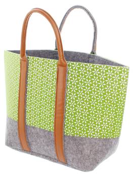 Filz-Tasche Green Blossom