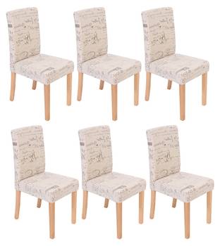 Chaise Littau écriture lot de 6