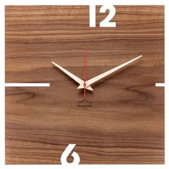 Horloge murale design Puhr Nuss eckig