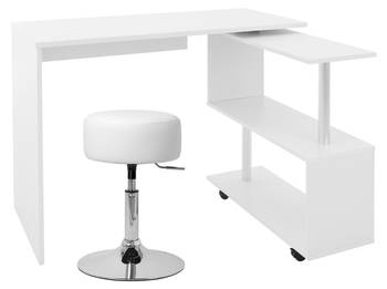 Schreibtisch mit Sitzhocker 150x88x75cm