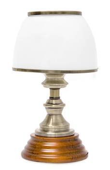 Lampe de table classique abat-jour verre