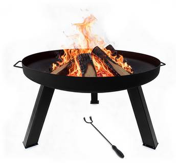 Feuerschale mit Schürhaken