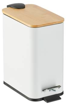 Badkamer prullenbak 5 L bamboe deksel