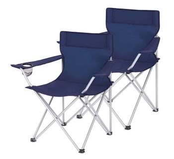 Lot de 2 chaises de camping pliantes