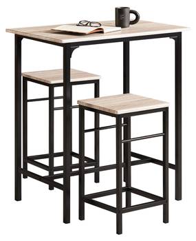 Table + 2 x Tabourets de Bar OGT10-N