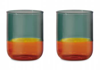 Lot de 2 verres bicolore