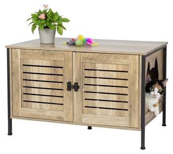Meuble pour litière de chat