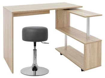 Schreibtisch mit Sitzhocker 150x88x75cm