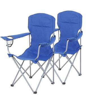 2er-Set Campingstuhl Klappstuhl Quito