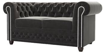 Sofa Karl, 2 sitzer, Chesterfield