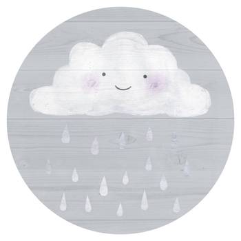 Wolke mit silbernen Regentropfen