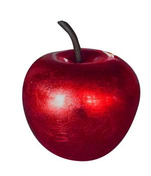 Pomme décorative design Rouge  Ø16