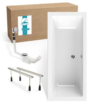 Badewanne Modern Select 3-teilig Fuß