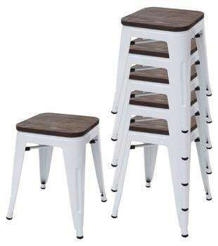 Tabouret A73 assise bois (lot de 6)