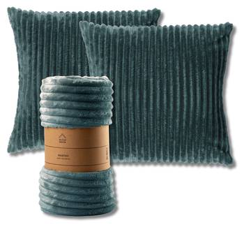 Wohndecke und Kissen Marthy 3er Set