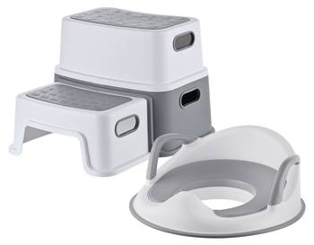 Kindertoilettensitz mit Tritthocker