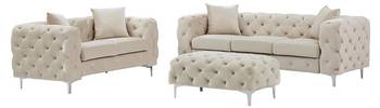 Couchgarnitur mit Sessel EDWINA 2er-Set