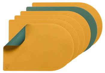 Omkeerbare placemat NUDE set van 6