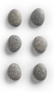 Magnet-Set "Stone", 6-tlg., Polyresin