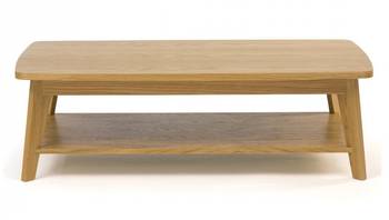 Table basse 2 plateaux bois clair