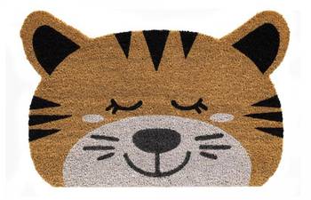 Paillasson CHAT A 45x75 en coco marron