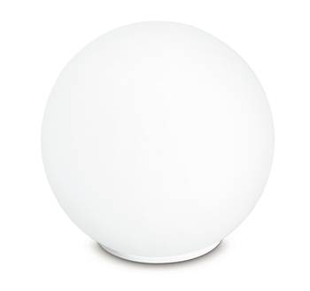 LED Tischleuchte Glaskugel Weiß Ø30cm