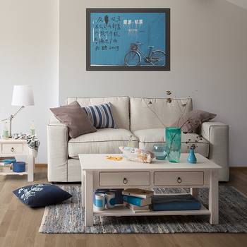 Maison Belfort Couchtisch Valmer II Massivholz Kiefer Weiß Landhaus 110x45x63 cm (BxHxT)