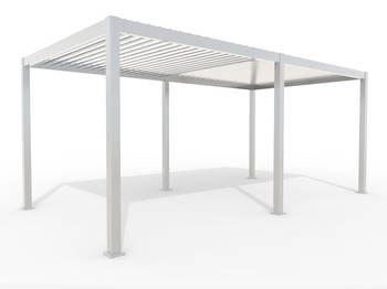 Weide Aluminium Pavillon weiss 3,6x5,3 M