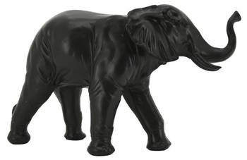 Statuette éléphant en résine noire