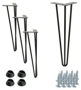 Meubelpoot Hairpin Set van 4