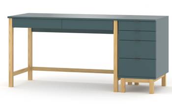 Schreibtisch Holz&MDF 120x60 bleu