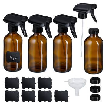 Sprühflasche Braunglas 4er Set