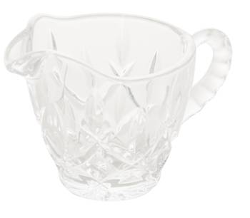 Pot à sauce et à lait en cristal