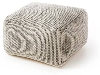 Handgefertigter Woll-Pouf Rocco